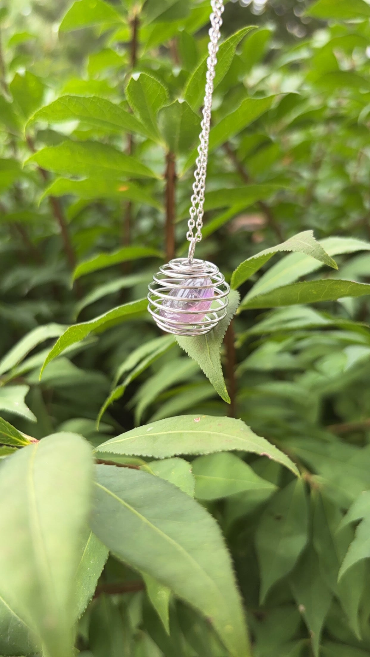 Crystal Wire Wrapped Necklace