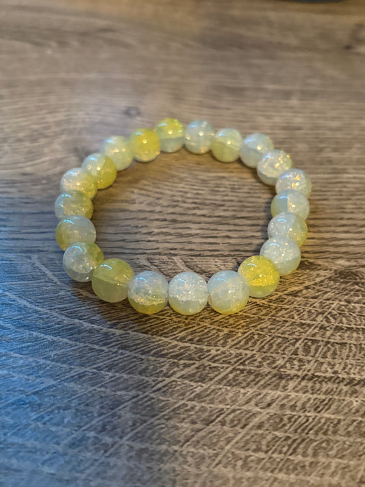 Yellow Glass Crystal Bracelet