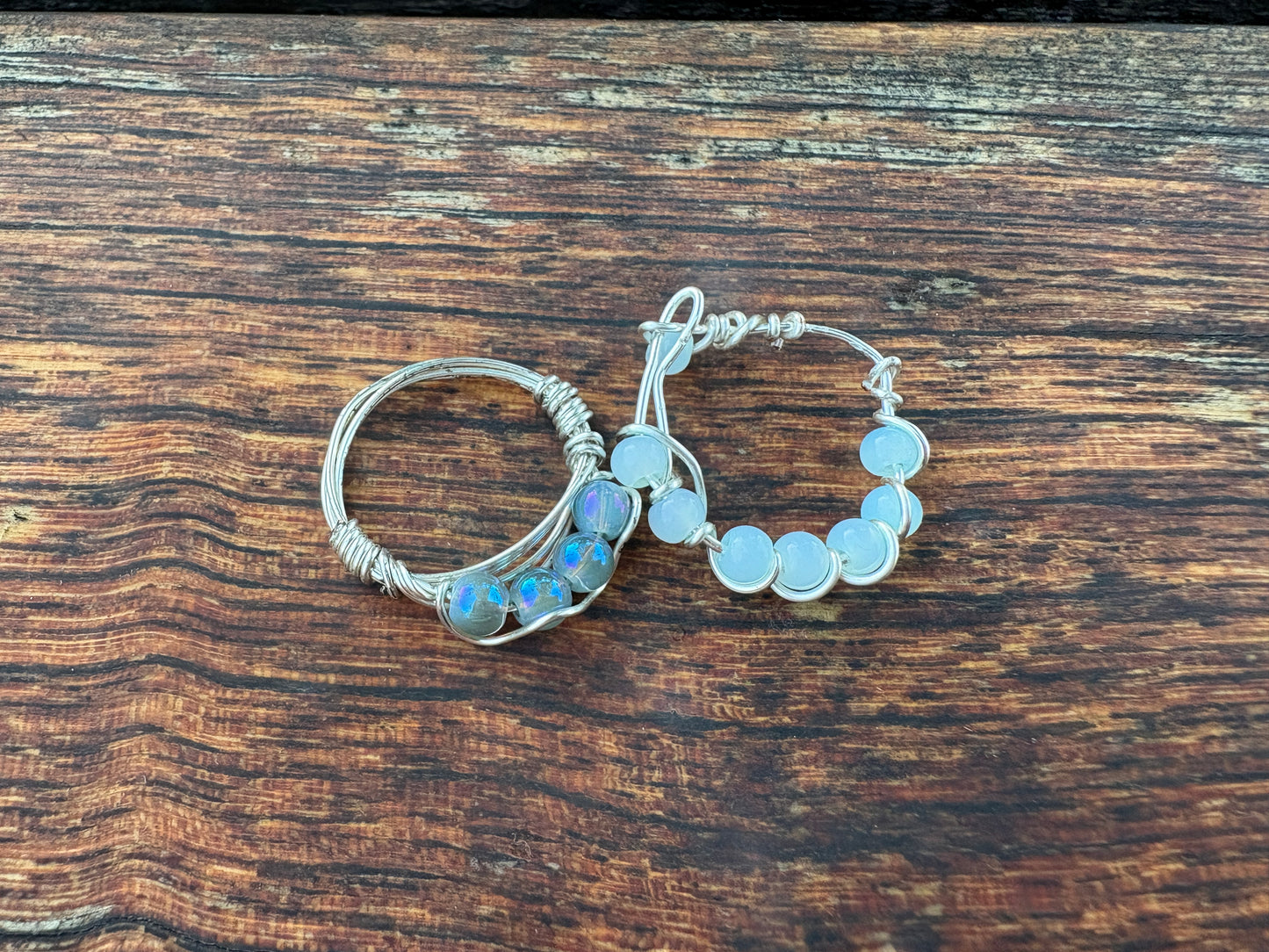 Wire Wrapped Beaded Ring