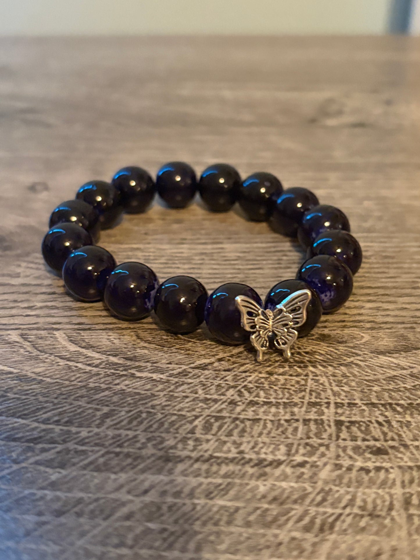 Dark Purple Crystal Bracelet