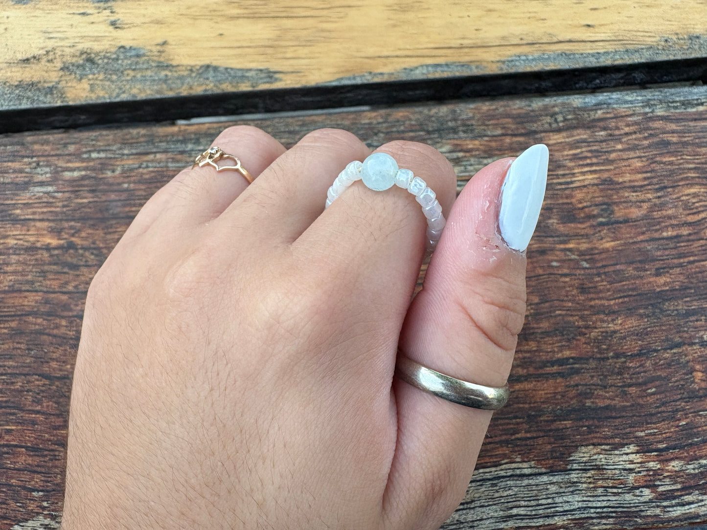 Crystal Beaded ring
