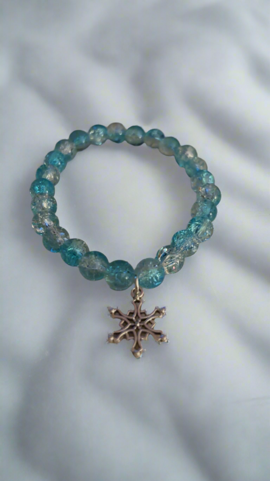 Blue Snowflake Bracelet