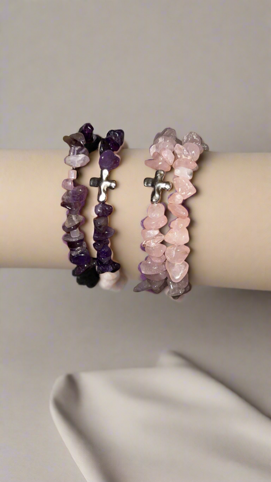 Cute Crystal Chip Bracelet