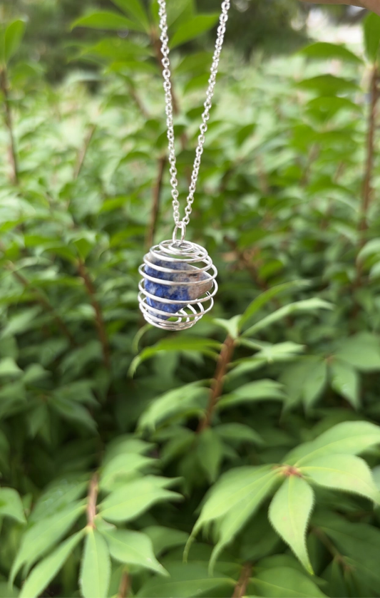 Crystal Wire Wrapped Necklace